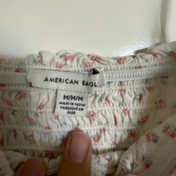 American Eagle Smocked Tank with Ruffles - Picture 4 of 5